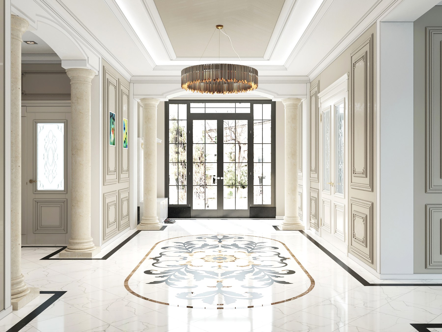 Classic interior hall project